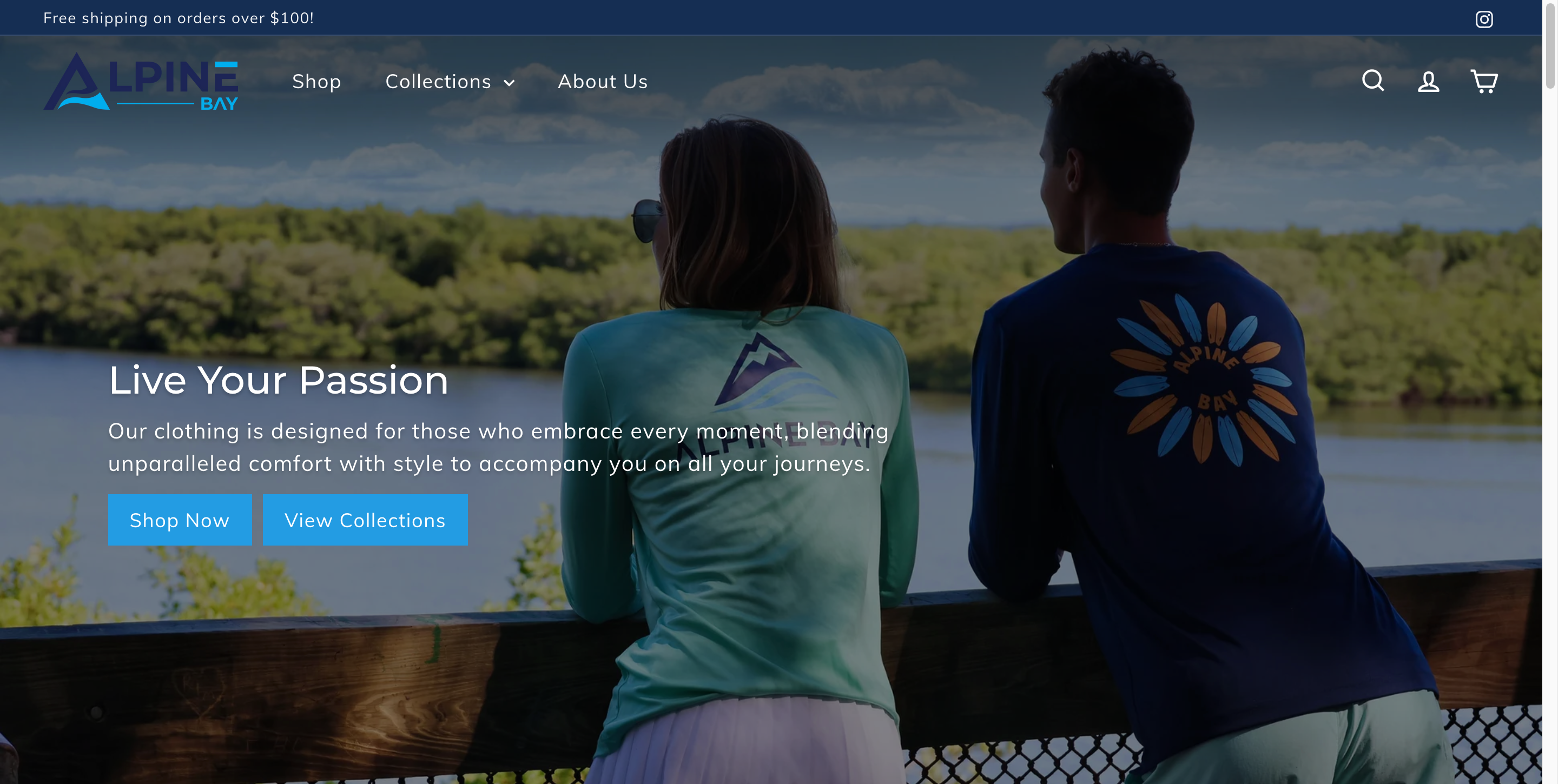 Homepage for Alpine Bay